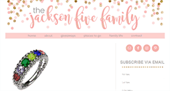 Desktop Screenshot of jacksonfivefamilyblog.com
